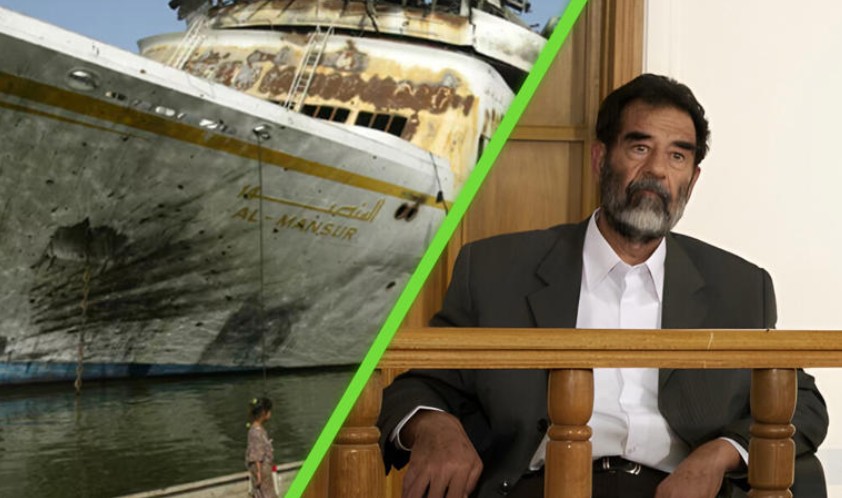 Del lujo al óxido: El yate de Saddam Hussein una fascinación de turistas en Irak