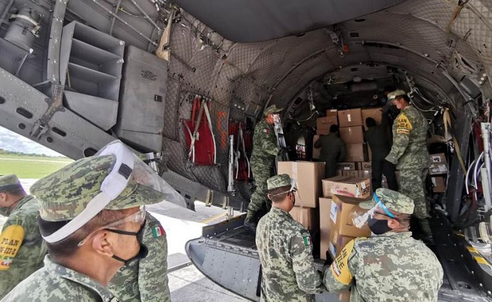 Más insumos médicos para 'unidades Covid-19' de Sedena llegan a Yucatán