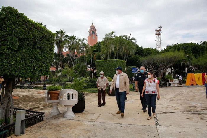 Reabren la Plaza Grande de Mérida: De 6 a.m a 10 p.m se permite el acceso