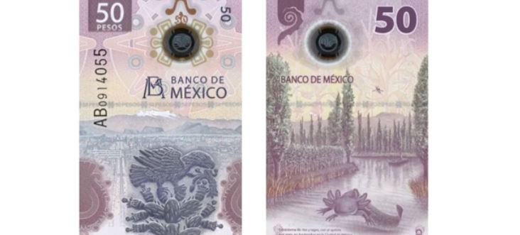 Otro billete de México gana premio al mejor del año