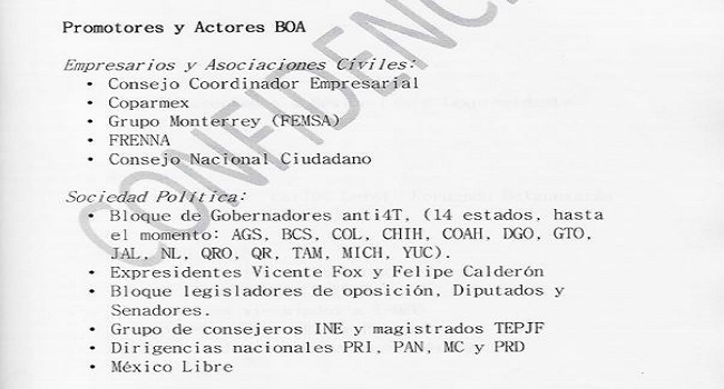 Dar a conocer al “BOA” no fue acto de transparencia, fue falta de seriedad