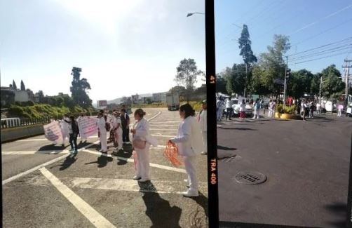 (VIDEO) CDMX: Personal de salud bloquea vías en demanda de mejoras laborales