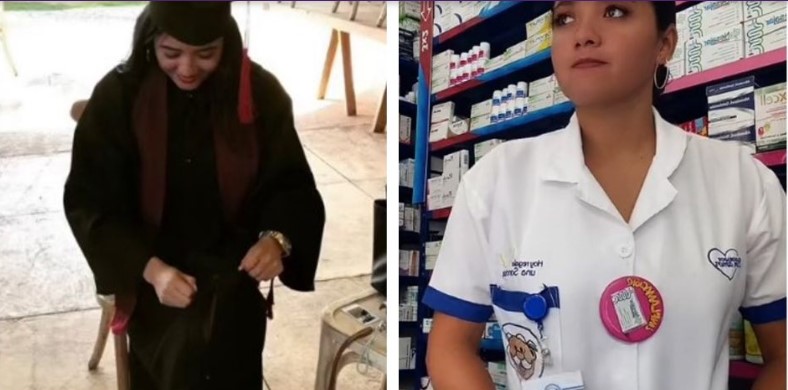 Joven estudió para ser maestra y terminó trabajando en Farmacias Similares