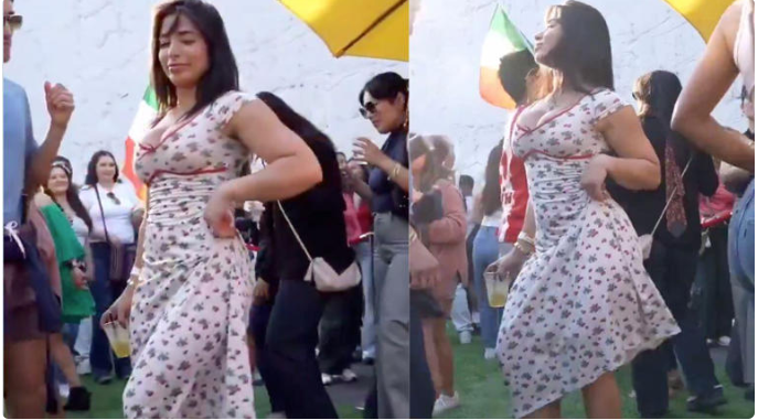 Madre se roba la atención con espectacular baile durante festival del 10 de mayo