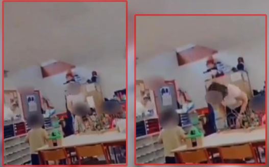 Maestra de guardería es captada en VIDEO golpeando a una bebé