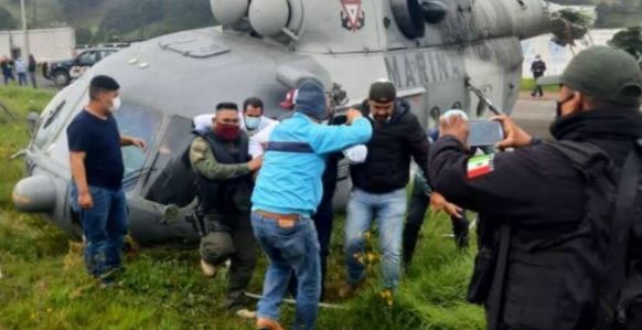 Hidalgo; Se desploma helicóptero en el que viajaba secretario de Gobierno de Veracruz