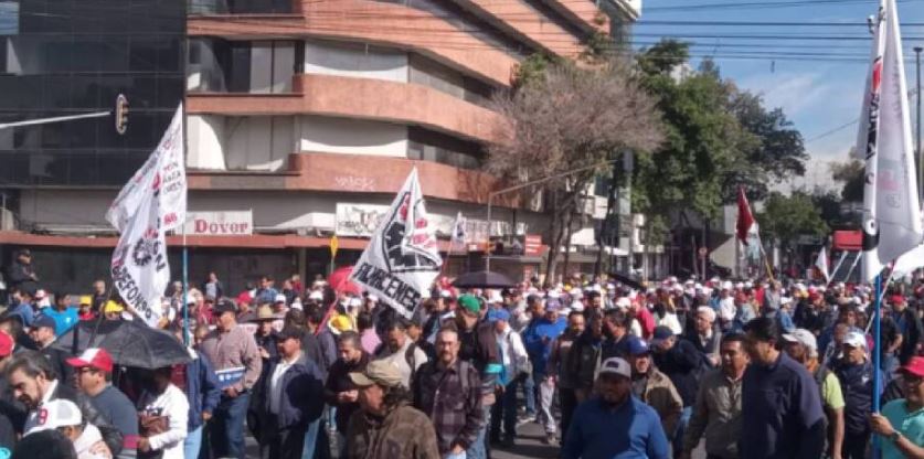 Electricistas realizan manifestaciones hoy 12 de febrero en CDMX