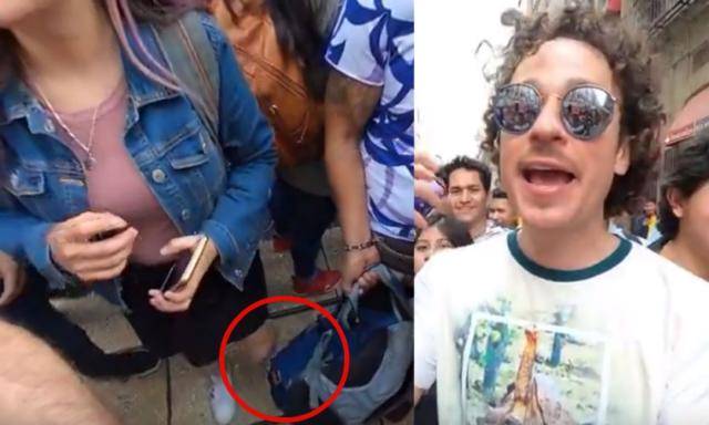 En vídeo de Luisito Comunica, descubren a sujeto acosando a una mujer