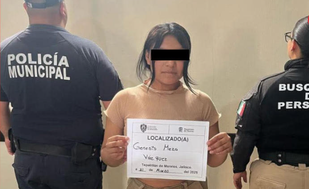 Jalisco: Localizan viva a adolescente reportada como desaparecida en Puebla