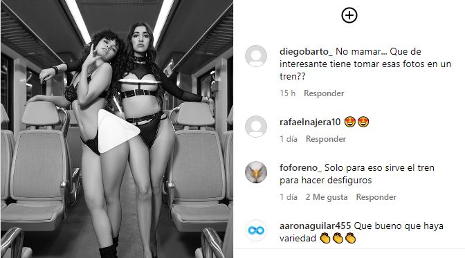 (VIDEO) Jóvenes realizan sesión fotográfica en lencería a bordo del Tren