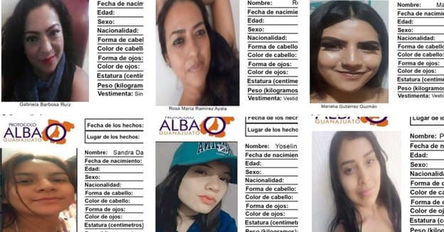 Desaparecen 8 mujeres en Guanajuato, 6 de llas estaban juntas