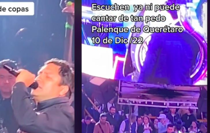 Critican a Julión Álvarez por "cantar ebrio" en Feria de Querétaro