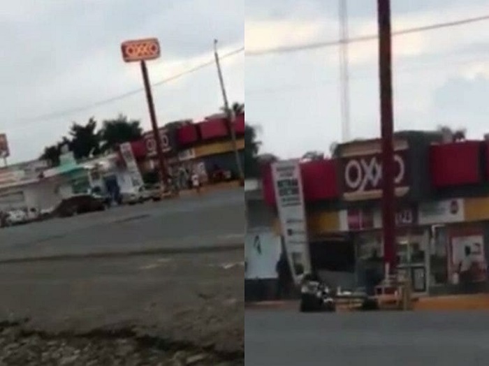 Abuelito se mete con todo y camioneta a una tienda porque no lo quisieron atender