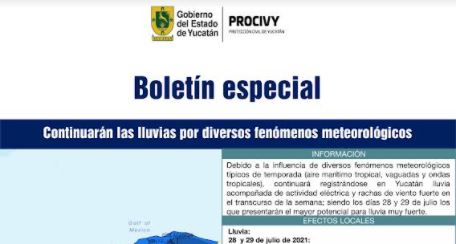 ¡Alerta! Procivy advierte de intensas lluvias en las próximas 48 horas