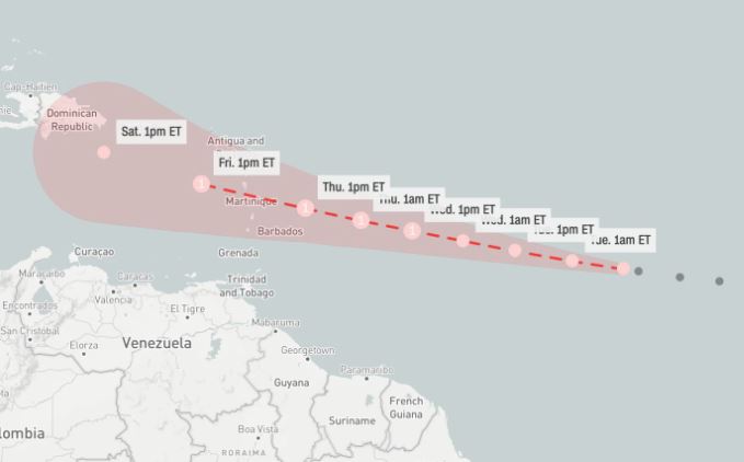 ¿Qué países están amenazados por la tormenta Bret y cuándo llegaría?