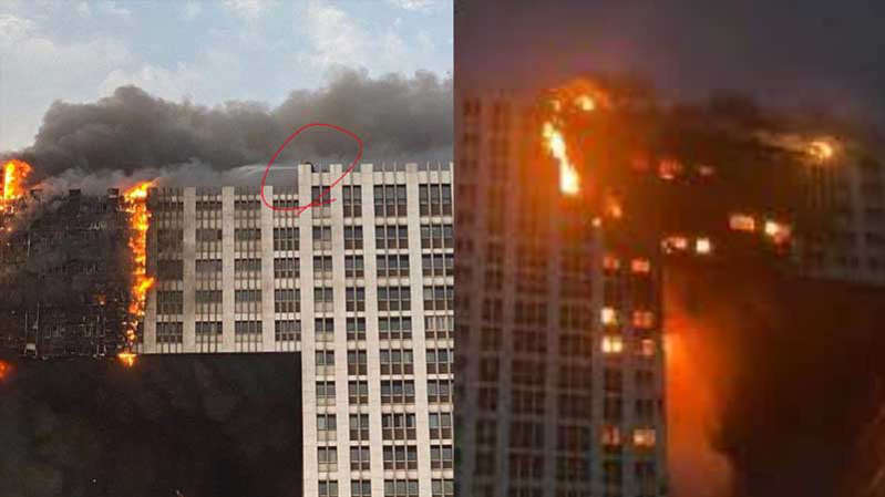 Impresionantes imágenes del incendio en un edificio de 31 pisos en China