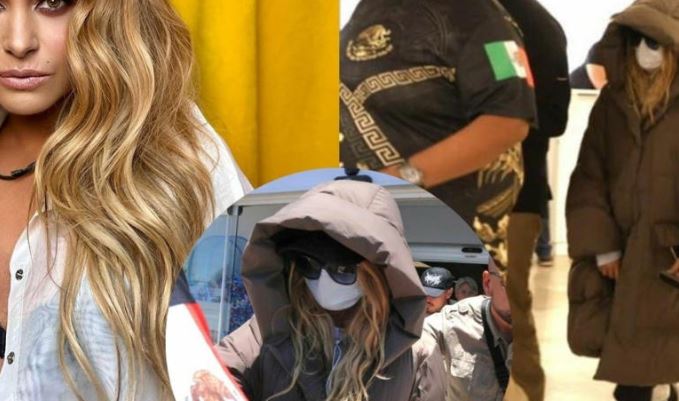 Critican a Paulina Rubio por usar chamarra invernal con clima de 39 grados