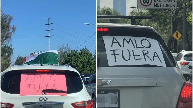 Caravana "AMLO vete ya" en CDMX, Jalisco, Puebla y Morelos