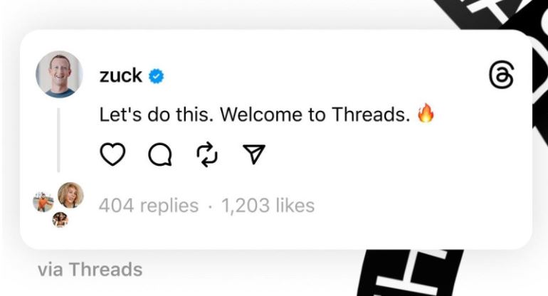 Threads, competencia de Twitter, logra 10 millones de usuarios en unas horas