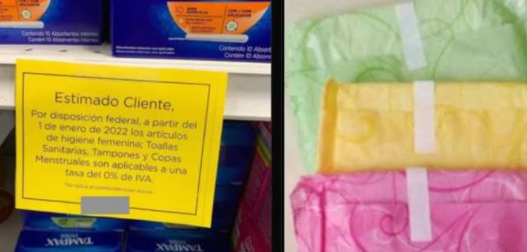 Mujeres denuncian que subieron precios en artículos de higiene menstrual para ocultar IVA
