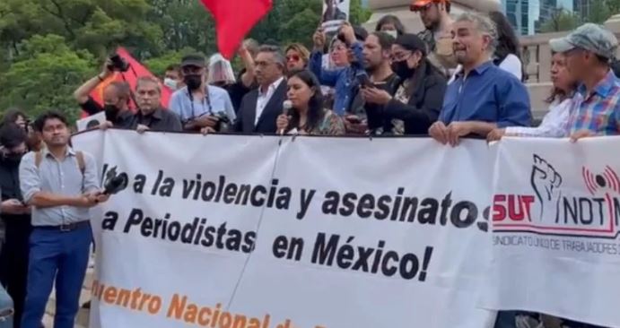 Colectivos exigen justicia por periodistas asesinados en México