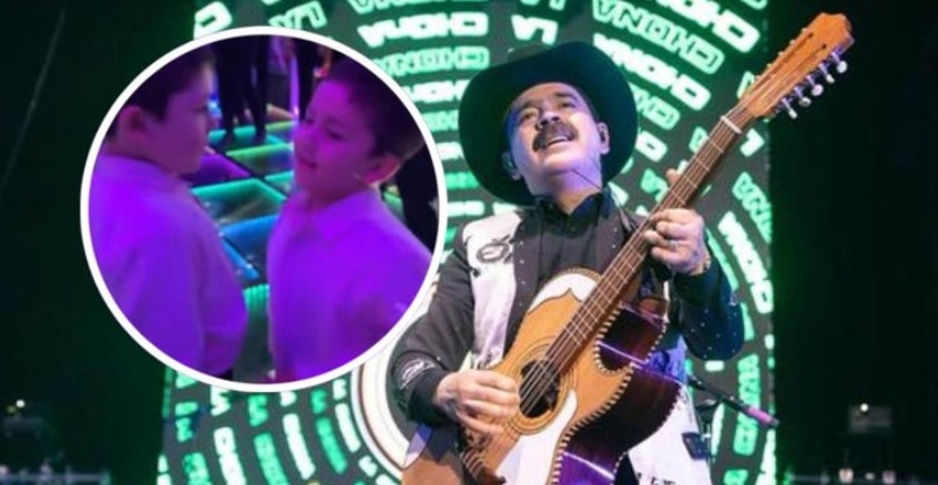 (VÍDEO) Niños se vuelven virales al cantar y bailar “La Chona” con banda en una fiesta