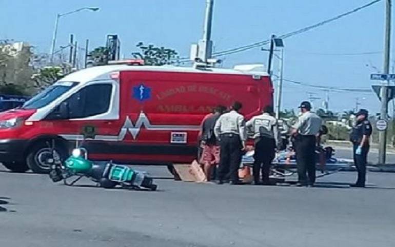 Accidente en Ciudad Caucel: moto vs auto
