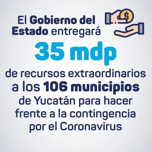 Gobierno de Yucatán dará recursos extraordinarios a todos los municipios