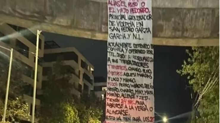 Chapitos dejan narcomensaje en Nuevo León: “Tienen 24 horas para alinearse”