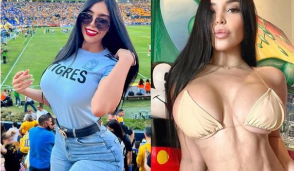 Aficionada guapa de Tigres sorprende con atrevidas fotos