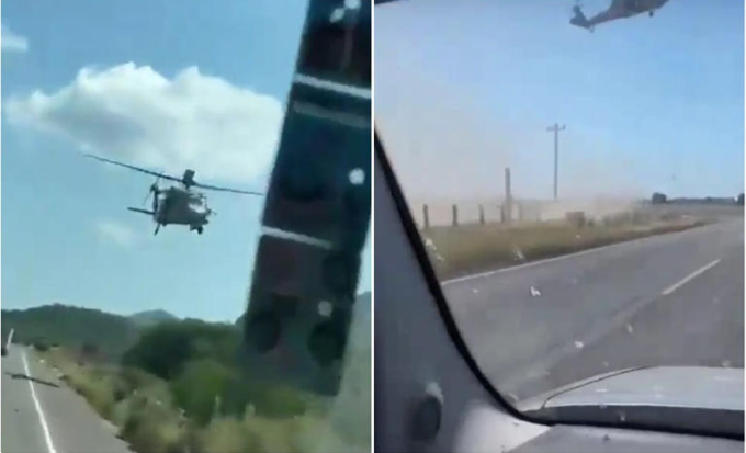 Sinaloa: Militares despliegan operativo aéreo y terrestre; se registran disparos desde helicóptero