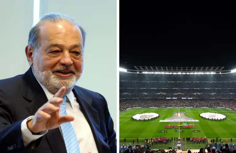 Carlos Slim remodelará el estadio del Real Madrid