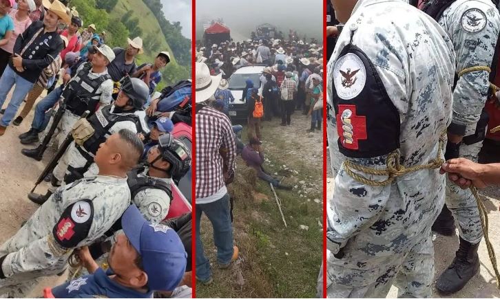 (VÍDEO) Envían a Guardia Nacional para calmar conflicto en Oaxaca y los amarran