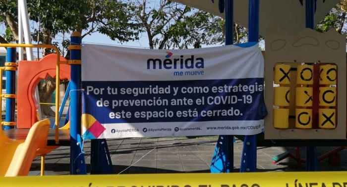 Intentan entrar a parques de Mérida cuando está prohibido hacerlo