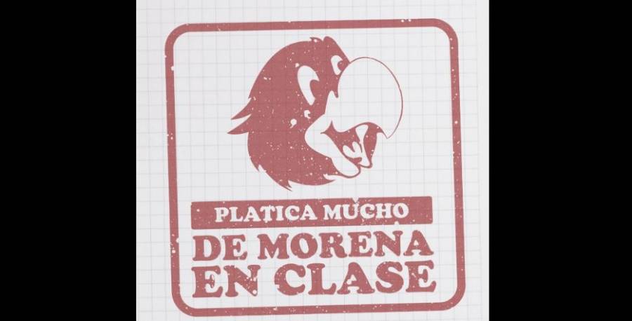 Tunden a Morena en redes sociales por difundir este "sello escolar"