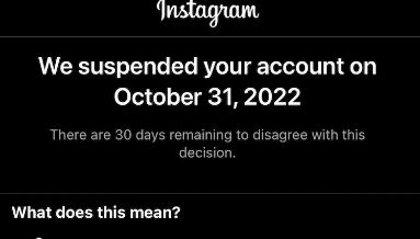 Reportan caída de Instagram y la suspensión de miles de cuentas