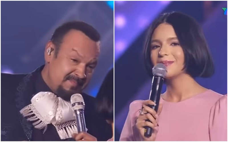 Pepe Aguilar vive incómodo momento en Premios de la Radio 2021; Ángela improvisa