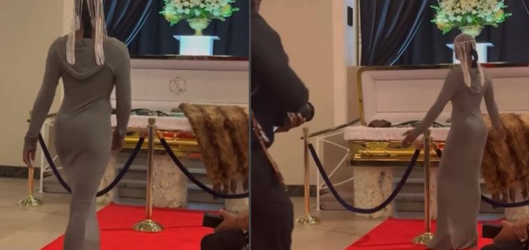 (VÍDEO) Modelo desfila en funeral de su amigo diseñador para despedirse y genera polémica