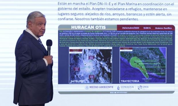 (VÍDEO) AMLO admite que pensó en informar que el huracán “Otis” venía “cañón”, pero no lo hizo