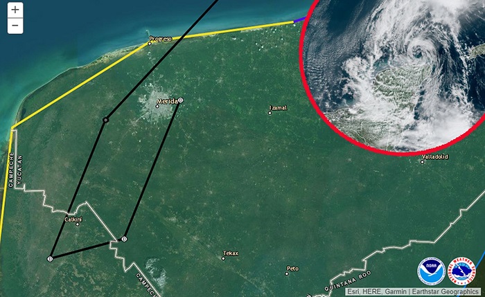 Cambio trayectoria de "Gamma": rodearía Mérida pero como depresión tropical