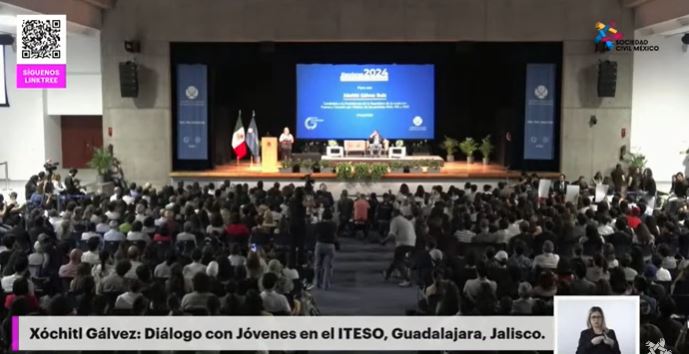 (VÍDEO) Xóchitl Gálvez: Diálogo con jóvenes en el ITESO en Guadalajara