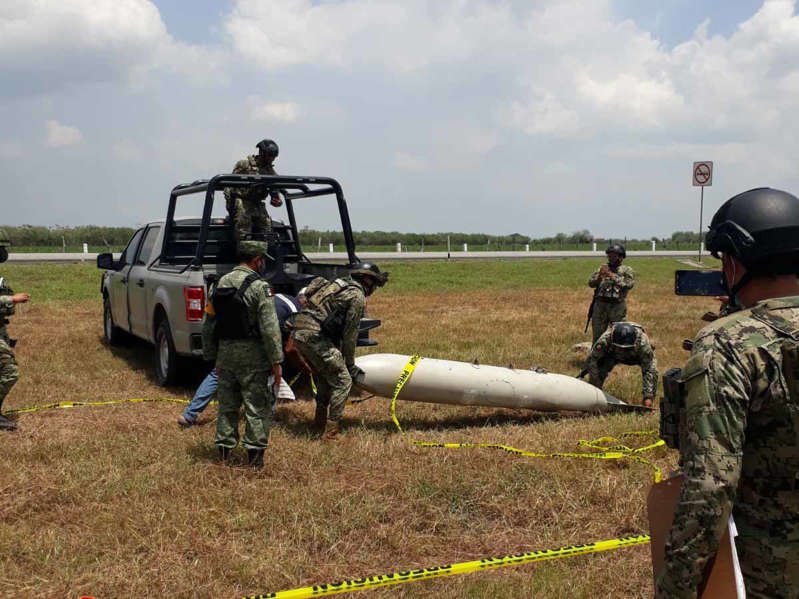 Tamaulipas: ‘Cae del cielo’ tanque de combustible con forma de misil