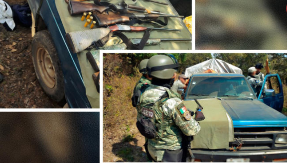 Morelos: Cazadores furtivos abandonan 8 rifles y un venado sin vida, tras operativo