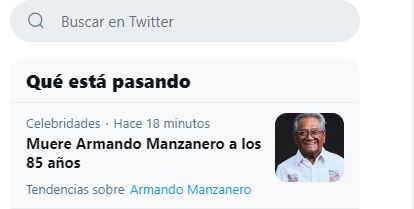 En sólo unos minutos el deceso de Armando Manzanero se convirtió en tendencia