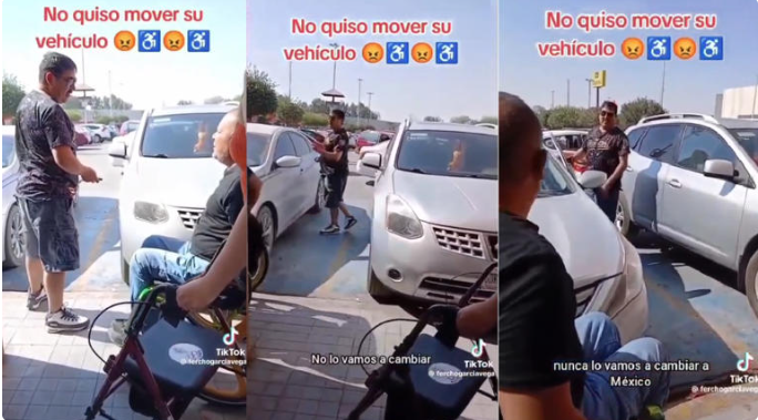 ¡Todavía se BURLA! Hombre se estaciona en lugar para discapacitados en Gómez Palacio