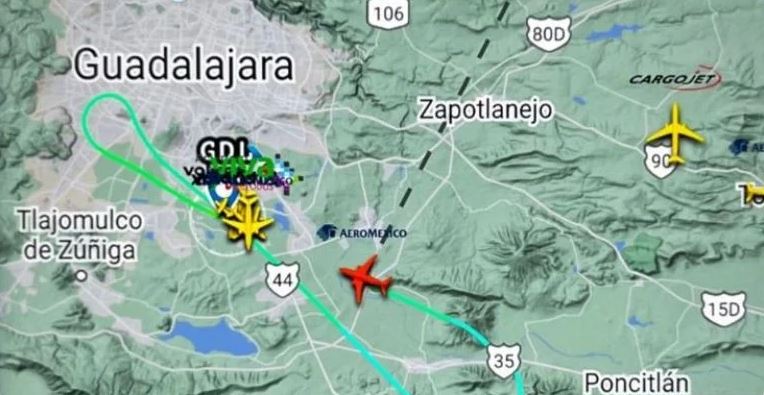 Jalisco: avión de Aeroméxico aterriza de emergencia por incendio en turbina