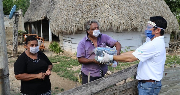 Yucatán: Personas vulnerables siguen recibiendo alimentos en sus hogares
