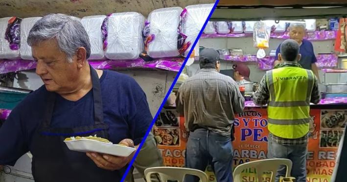 Taquería El Peje, se hace viral por taquero idéntico a López Obrador