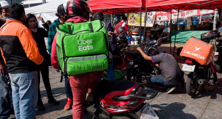 Repartidores se dan con todo en la CDMX