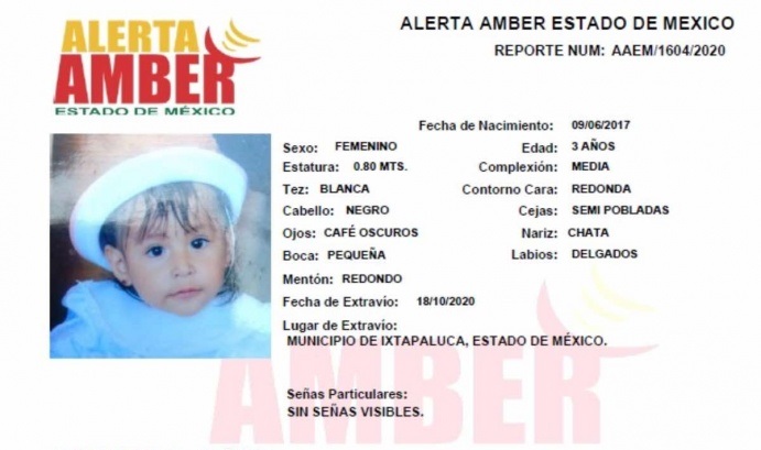 Edomex: Sustraen a 4 hermanitos en Ixtapaluca; emiten Alerta Amber